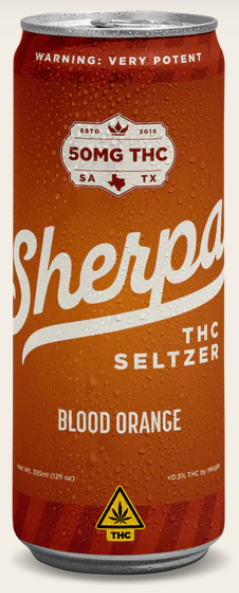 Sherpa Blood Orange Seltzer | 50mg D9 / Blood Orange